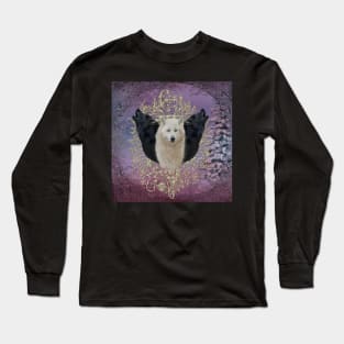 Awesome black and polar wolf Long Sleeve T-Shirt